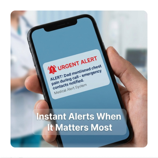 Emergency detection and instant family alerts