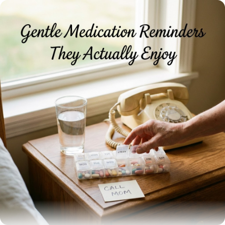 Gentle medication reminders every call